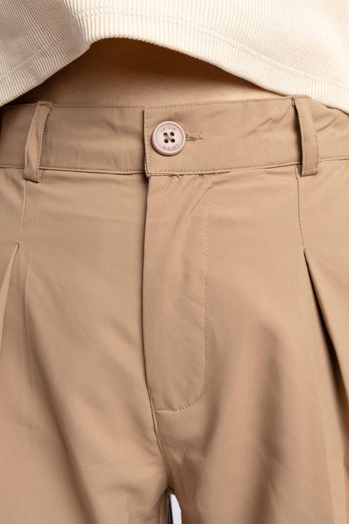The Tan Straight Fit Pants